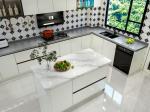 Fadior Cream White Kitchen Stainless Steel Cabinet Elegant And Functional Design