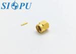 Brass SMA Male RF Coaxial Connectors Straight Type