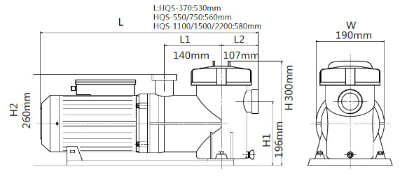 Non Corrosive Self Priming Centrifugal Pump , Domestic Energy Efficient Pool Pump