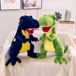 Wholesale Dinosaur Stuffed Animal Dolls Pp Cotton Filling Eesy Clean 3 Different Colors from china suppliers