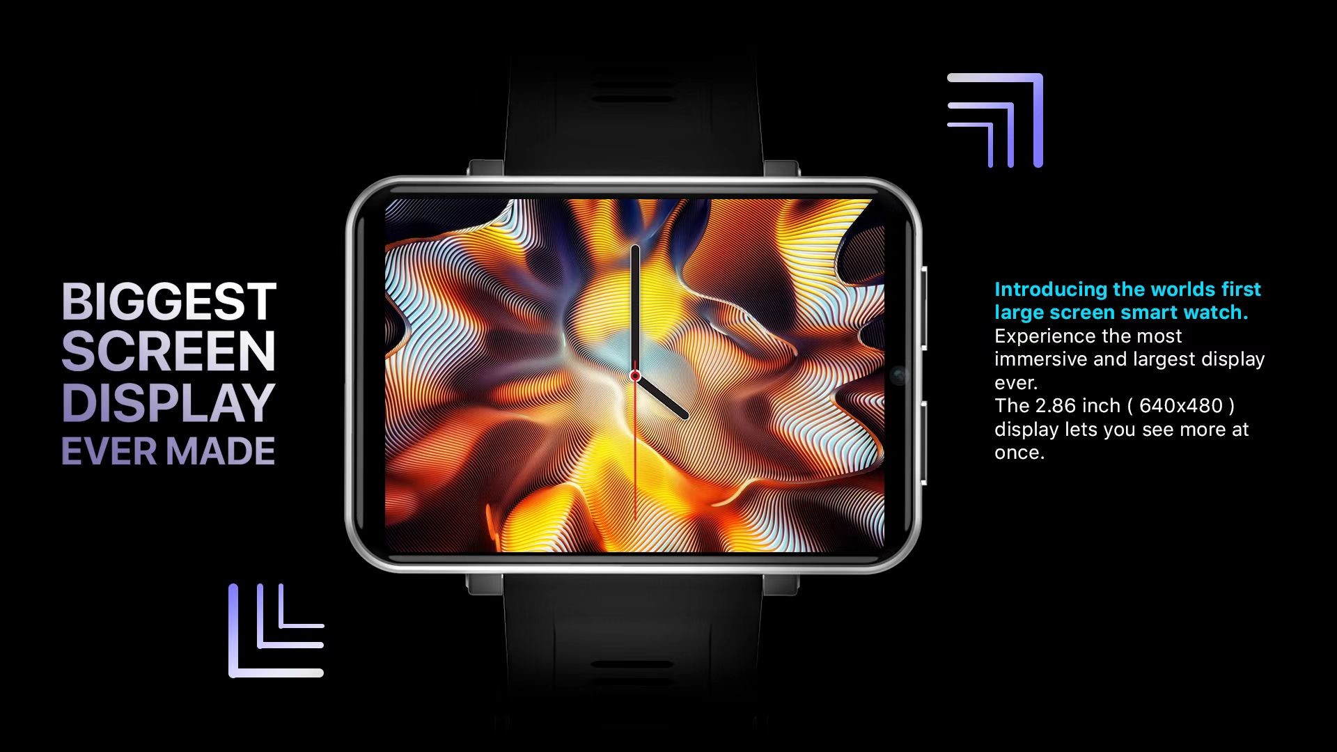 DM100 Smartwatch Android 7.1 5G 4G Smart Watch 2.86 Inch Screen 500 MP Camera 2880mAh