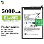 BL-49FX X655 5000mAh Battery for Infinix Hot 9 Mobile Phone Rechargeable