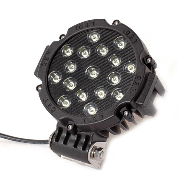 51 Watt Round Outdoor LED Flood Lights 10-30V DC Stainless Steel Mounting