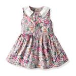 Summer Children's Clothing Children's Vintage Dress Sleeveless Doll Collar