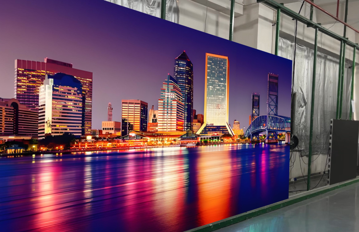High Brightness 5mm Pixel LED Screen Panels LED Type SMD 10% 90% Humidity Range 960mm Cabinet for Outdoor Advertising