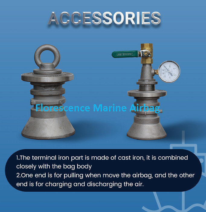 Florescence Ship Landing Ship Launching Airbag With BV Certificate