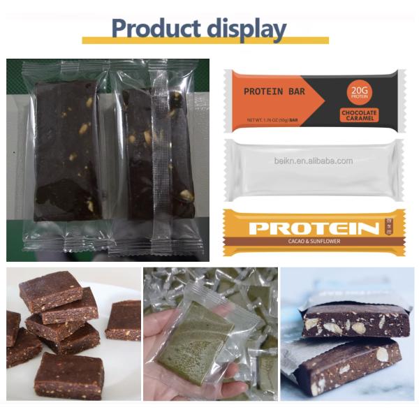 Automatic Chocolate Date Paste Fruit Bar Production Line Equipped Packing Machine