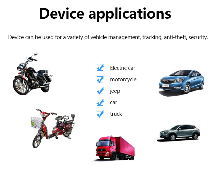 Vibration Alarm Geo Fence GSM GPRS Car GPS Tracker MTK6263 Vehicle Motorcycle