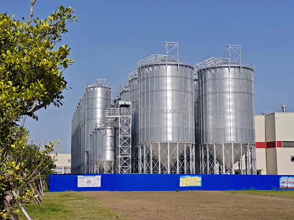 High Capacity Stainless Steel Maize Corn Storage Silo for Paddy/Corn in Uganda Market