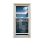 Double Tempered Glass Vinyl PVC Plastic UPVC Double Hung Window For Energy