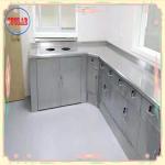 Silver Stainless Steel Lab Bench Laboratory Furnitures 1500*750*900MM
