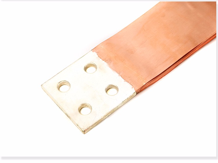 China supplier tinned copper foil flexible connectors electrical busbar connectors