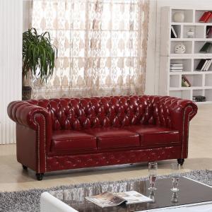 Wholesale High Grade Hotel Bedroom Furniture Leather Sofa for Reception Customized Color from china suppliers