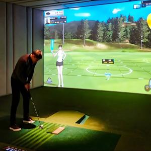 Wholesale Golf Simulator Leisure Interactive Projection Ar Golf Simulator For Indoor Game Center from china suppliers