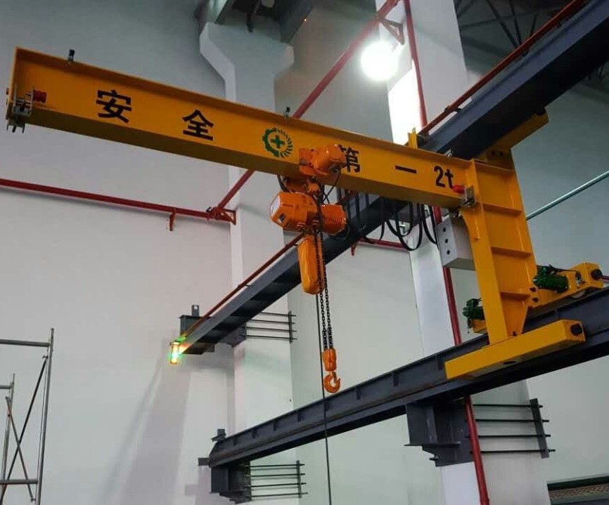 5t Electric Rotation Wall Traveling jib crane Swing Lever 180 Degrees In Warehouse