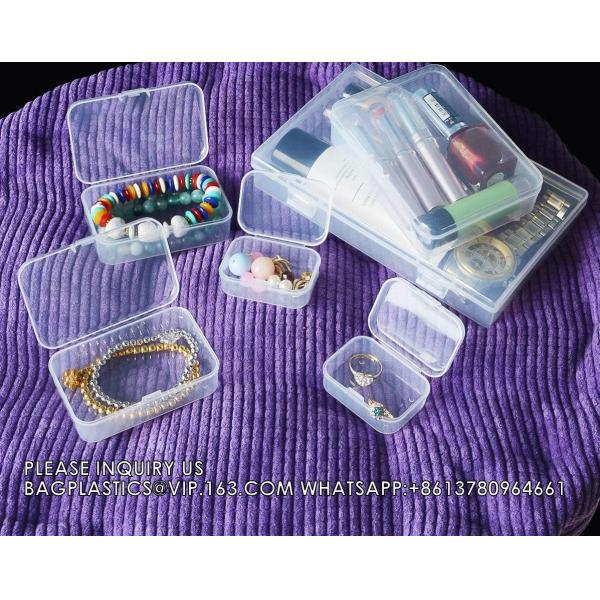 Storage Containers Rectangular Empty Small Plastic Containers For Small Items Art Craft Jewelry Projects