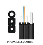 Ftth Optical Fiber 2 Core Outdoor FTTH Drop Cable G657A2 Fiber Optic Drop Cable