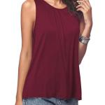 Plain Style Womens Racerback Tank Tops , Plus Size Racerback Tank Solid Color