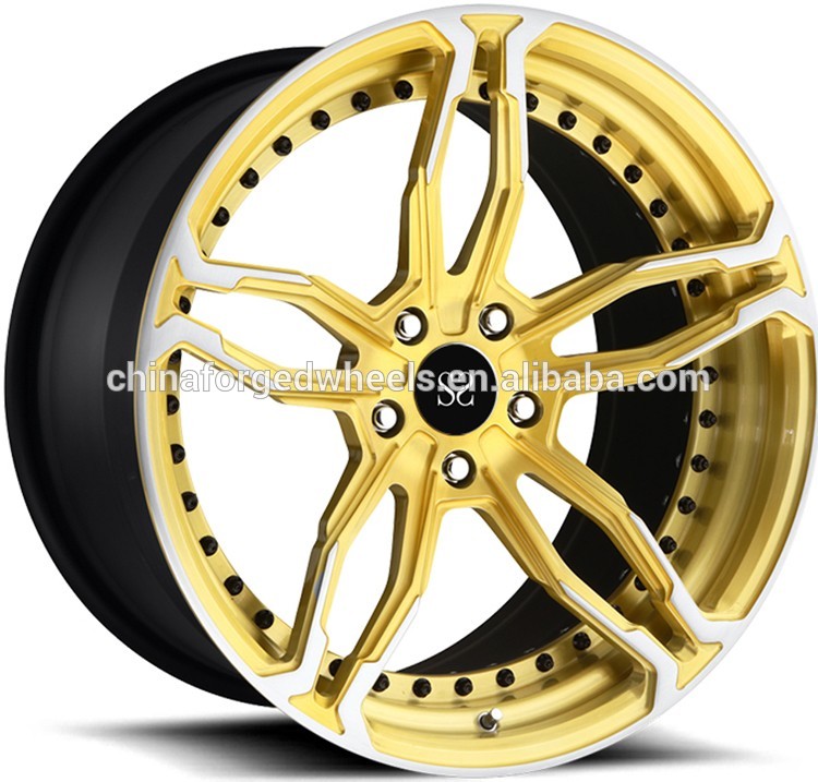 Customized 2-PC Forged Alloy Rims Wheels For Audi RS4 / 22inch Rims Aluminum Alloy RIms