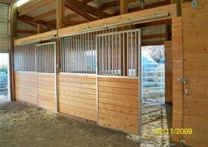 Wholesale Simple Pre Fab Horse Stall Panels 50 X 50mm Frame Steel Tube HDG / PC Finish from china suppliers