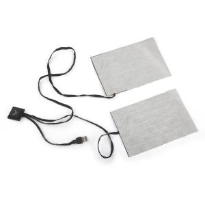 Wholesale 7.4V 5V Battery Heated Pad For Clothing With Smart Temperature Control Switch from china suppliers