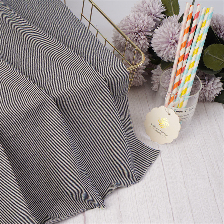 Healthy And Breathable And Good Texture Striped Knit Fabric For Casual Wear
