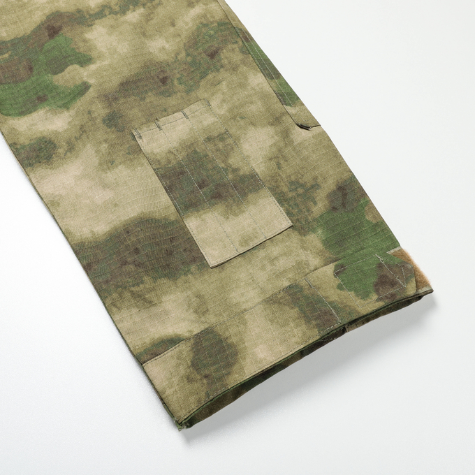 ACU Green Ruins Camoulfage Plaid Fabric Army Combat Uniform Suit
