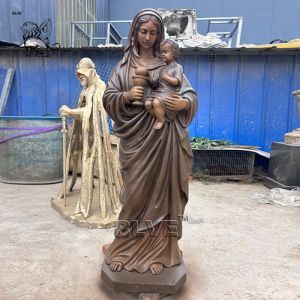 Buy cheap Bronze Mother Mary Statue Christian Statues Religious Virgin Sculpture Life Size from wholesalers