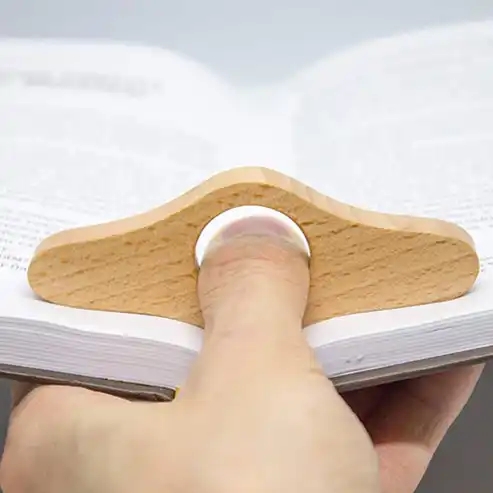 High quality gift for readers wooden thumb pages clip reading card pages to keep books open