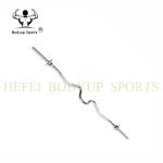Standard Super EZ Curl Weight Lifting Bar 47" Size Solid Steel Material