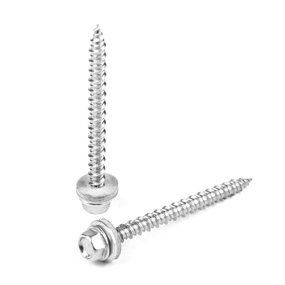 High Low Thread Torx Drive Wood Chipboard Screw with EPDM Washer 60mm 100% QC Tested