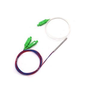 Wholesale 1X2 FC/APC Fbt Fiber Optic Splitter Single Mode Dual Window 0.9mm Fiber With Loose Tube from china suppliers