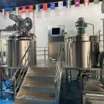 Liquid Mixing Tank Cosmetic Cream Vacuum Emulsifying Mixer Equipment
