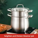 Hot Selling Kitchen Cooking Food Steamer Pot Cookware Cooking Stainless Steel