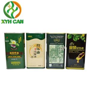 Wholesale Olive Oil Tin Can Rectangular Metal Container 0.18~0.25 Mm Thickness from china suppliers