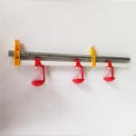 Orange Lubing Poultry Drinkers Poultry Drinking Line For Chicken House