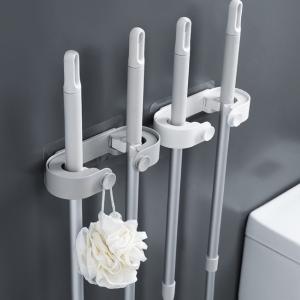 China ABS plastic Mop And Broom Holder Wall Mount for Home Bathroom Kitchen on sale