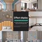 8 Mm Modern Luxury Bamboo Fiber Wood Veneer Fabric Textured PVC Panel Walls