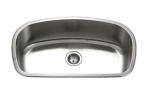 304 SS Single Bowl Kitchen Sink Top Mount , 16 Gauge Kitchen Wash Basin Sink
