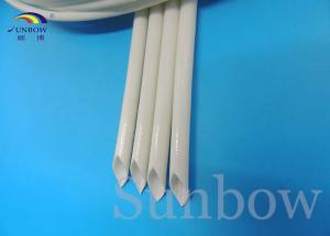 Wholesale Fray resistant Saturated Silicone Fiberglass Sleeving , heat proof cable sleeve from china suppliers