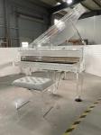 Duke acoustic Black polished second hand piano with 88 ebony keys High quality