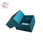 Navy Color Fancy Cardboard Gift Boxes Gold Foil Stamping OEM Service