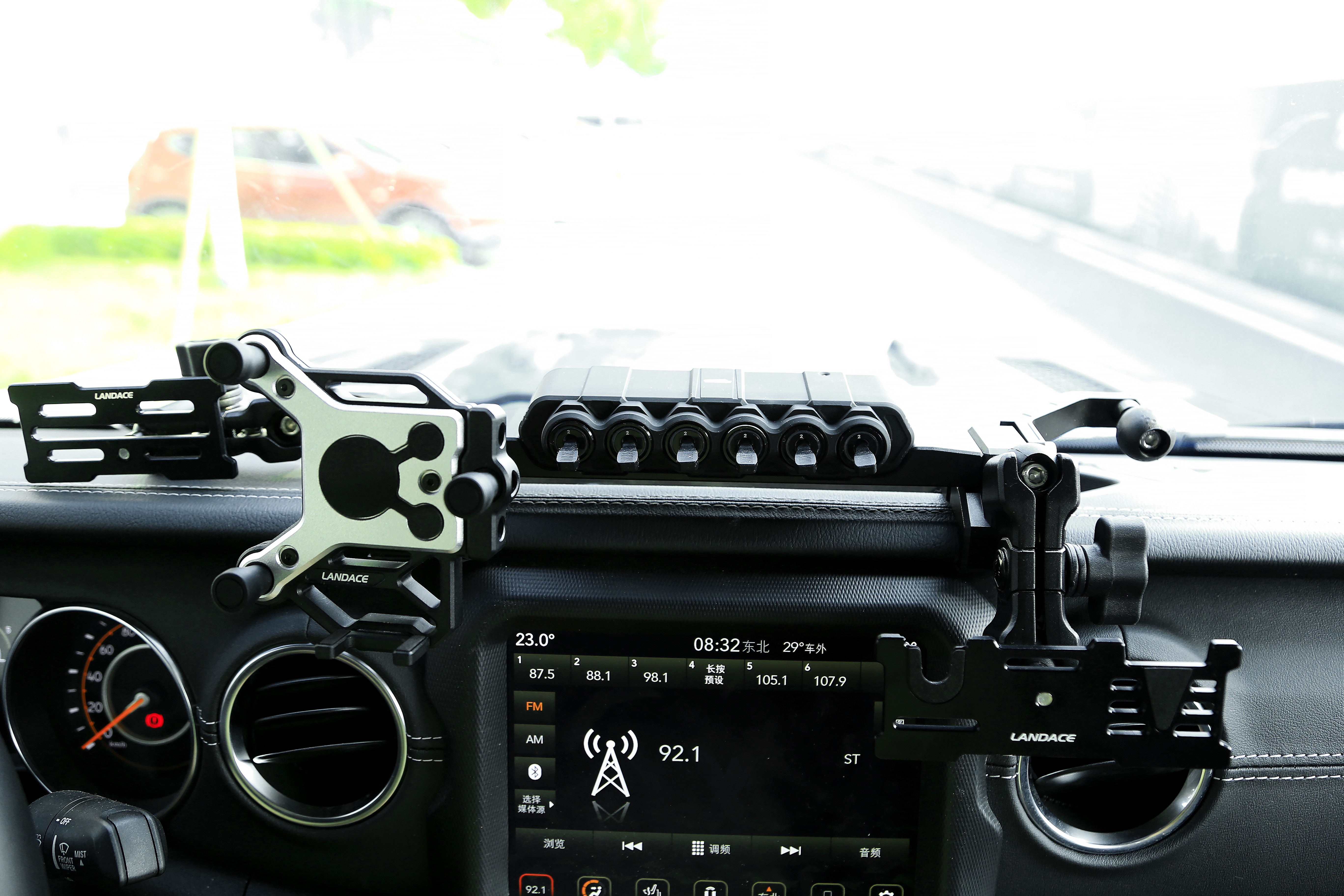 2023 Aluminum Alloy Wireless LED Light Controller 6-gang Switch Panel With Relay Car Used OEM Accepted