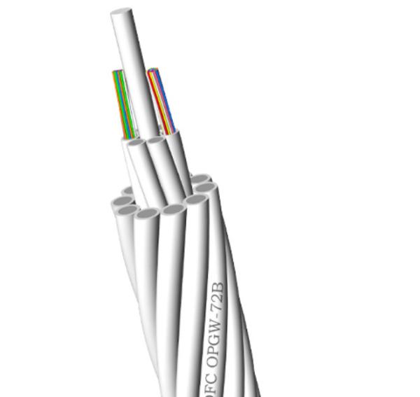 Opgw Stranded Fiber Optic Cable , Aluminum Clad Steel 96 Core 300m Fiber Optic