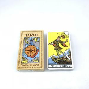 Wholesale 350gsm 78 Cards Paper Tarot Cards With Booklet Custom Logo Printed from china suppliers