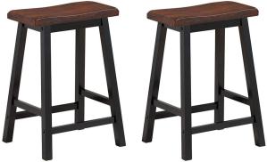 Wholesale Wood Vintage Padded Breakfast Bar Stools Modern Backless Design Indoor Furniture from china suppliers