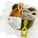 Non-slip Food Grade Kids Silicone Placemat Irregular Shape For Baby Feeding