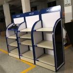 Wooden metal display rack cabinet for pillow bread shelf disassemable display