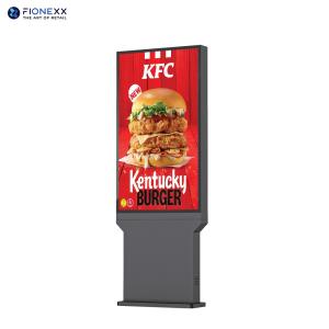 Wholesale 4K Outdoor Restaurant Advertising Display Screen Digital Signage Drive Thru System Menu Window Boards Dooh Kiosk from china suppliers