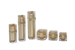 Wholesale 120ml Acrylic Serum Bottle Face Cream Jar Cosmetic Packaging Set from china suppliers